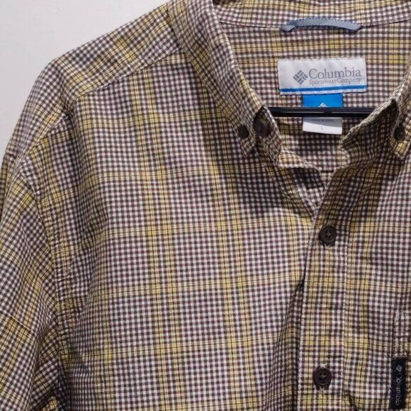 Columbia Men's Plaid Long Sleeve Shirt | Size L | Rugged Comfort Meets Everyday - Picture 11 of 13